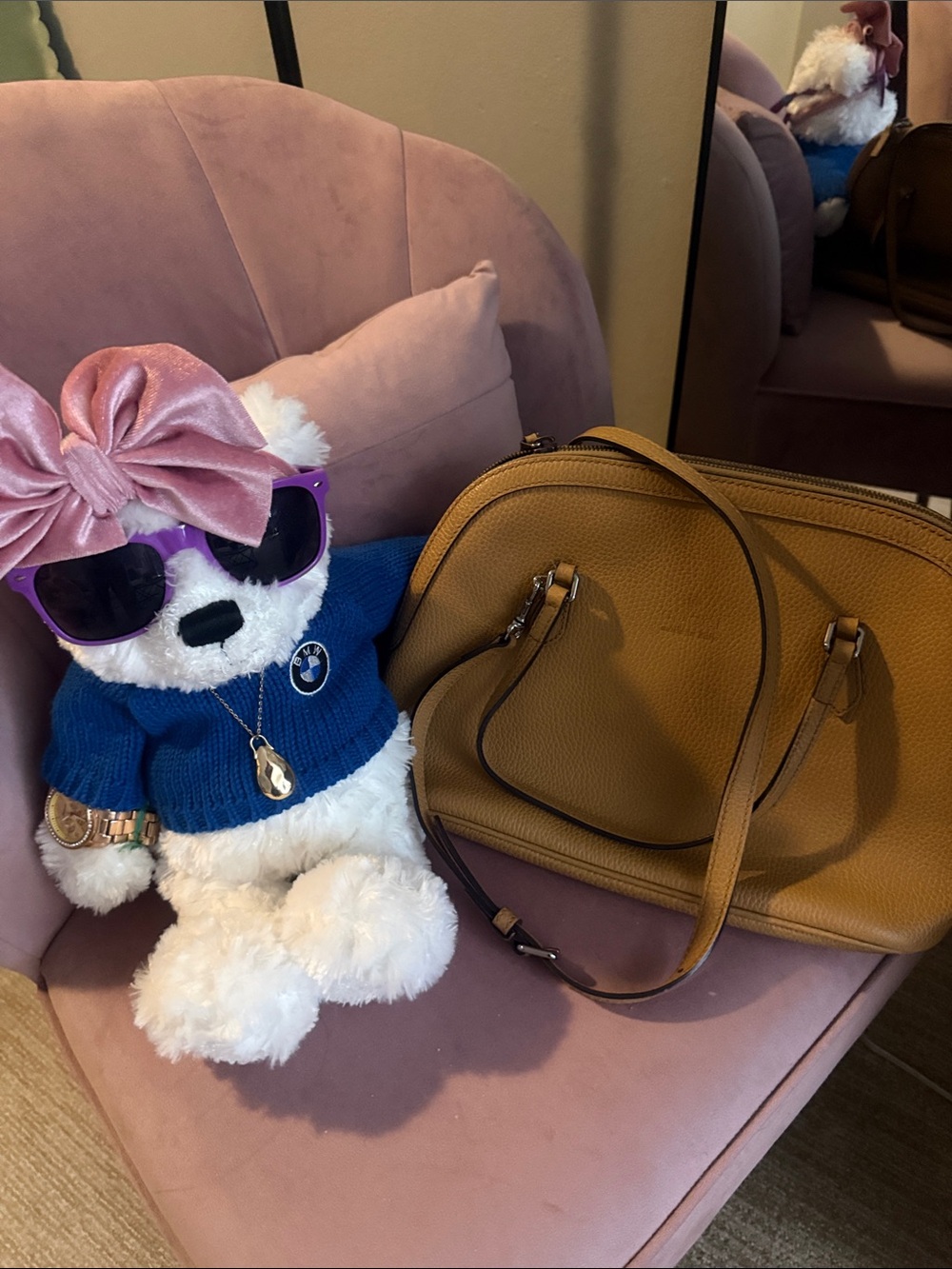 Gucci Mustard Brown Dome Shoulder Bag
